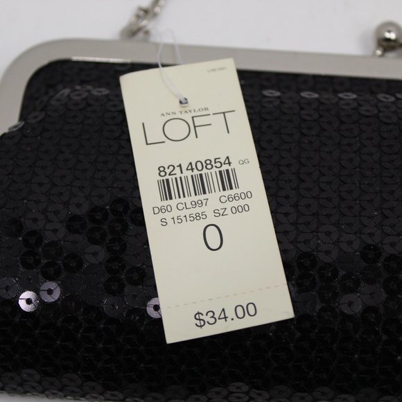 Ann Taylor Loft Sequenced Cocktail Purse NWT - Picture 3 of 5